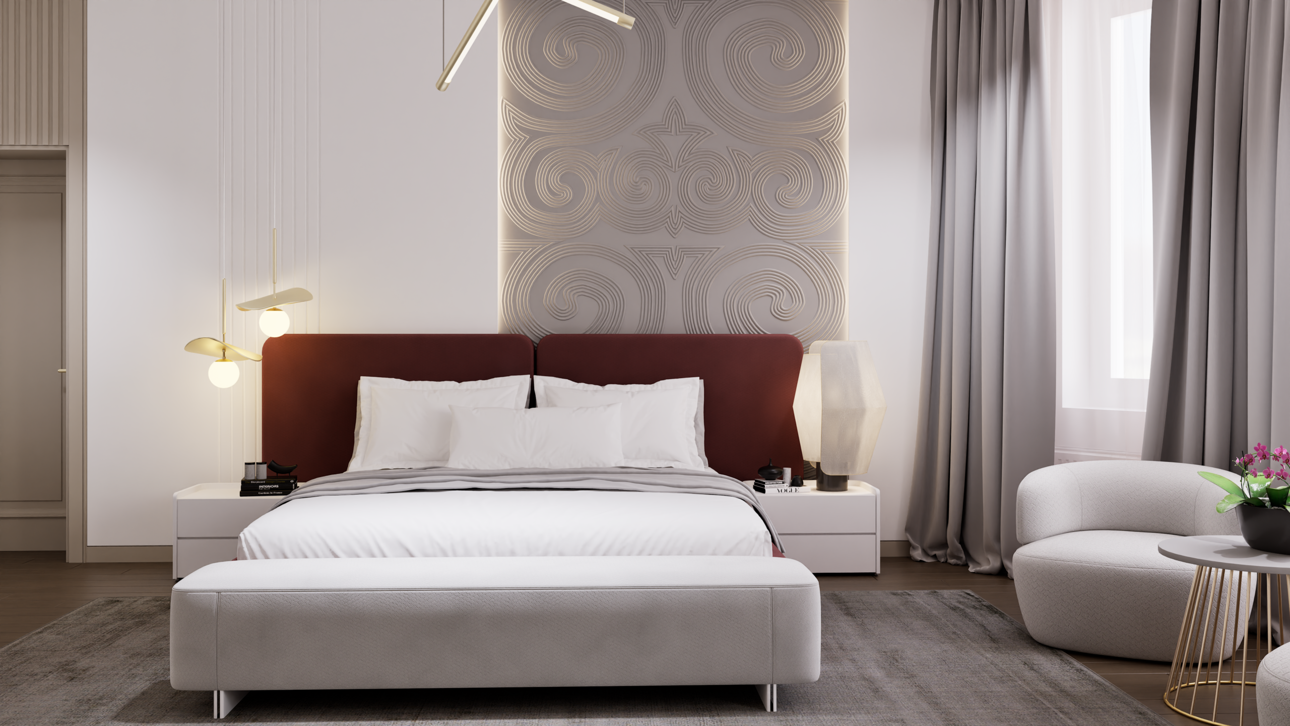 rachelle design studio bed room
