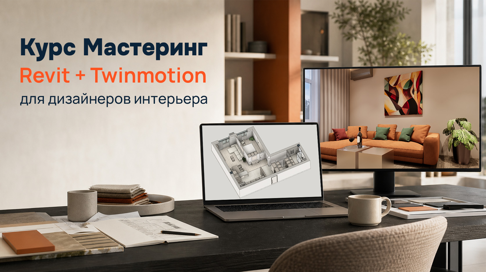 Курс Мастеринг Revit + Twinmotion для дизайнеров интерьера